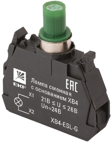 Ламповый блок подсветки светодиодный EKF PROxima XB4 24В зеленый фото Ламповый блок подсветки светодиодный EKF PROxima XB4 24В зеленый картинка